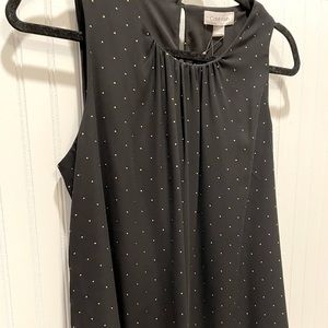 Brand new black Calvin Klein top with gold details.   Size medium